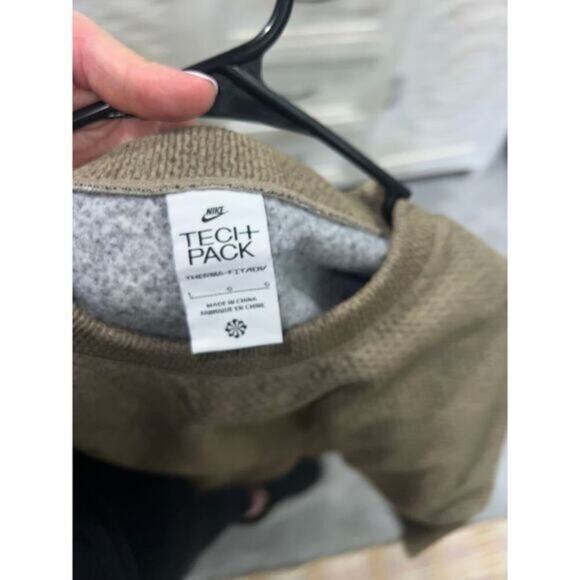 Men's Nike Tech Pack Therma Fit Crewneck Sweatshirt Large - Picture 3 of 3